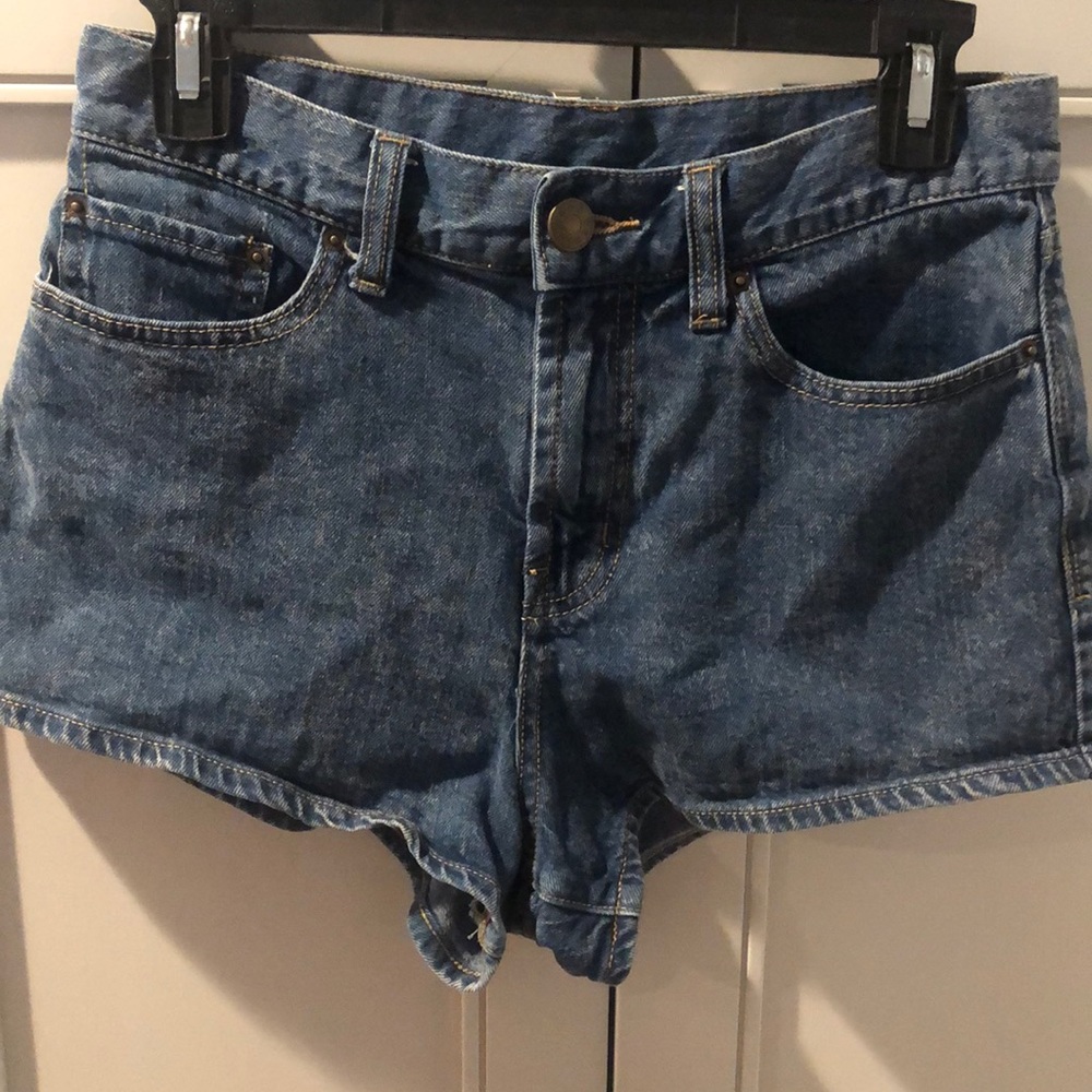 BDG high rise jean shorts